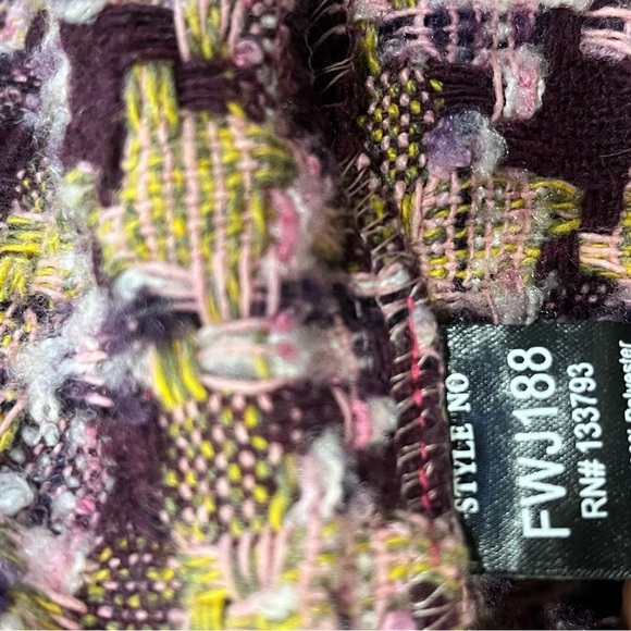 Vici Pink and Multicolor Sherpa Jacket - Picture 3 of 5